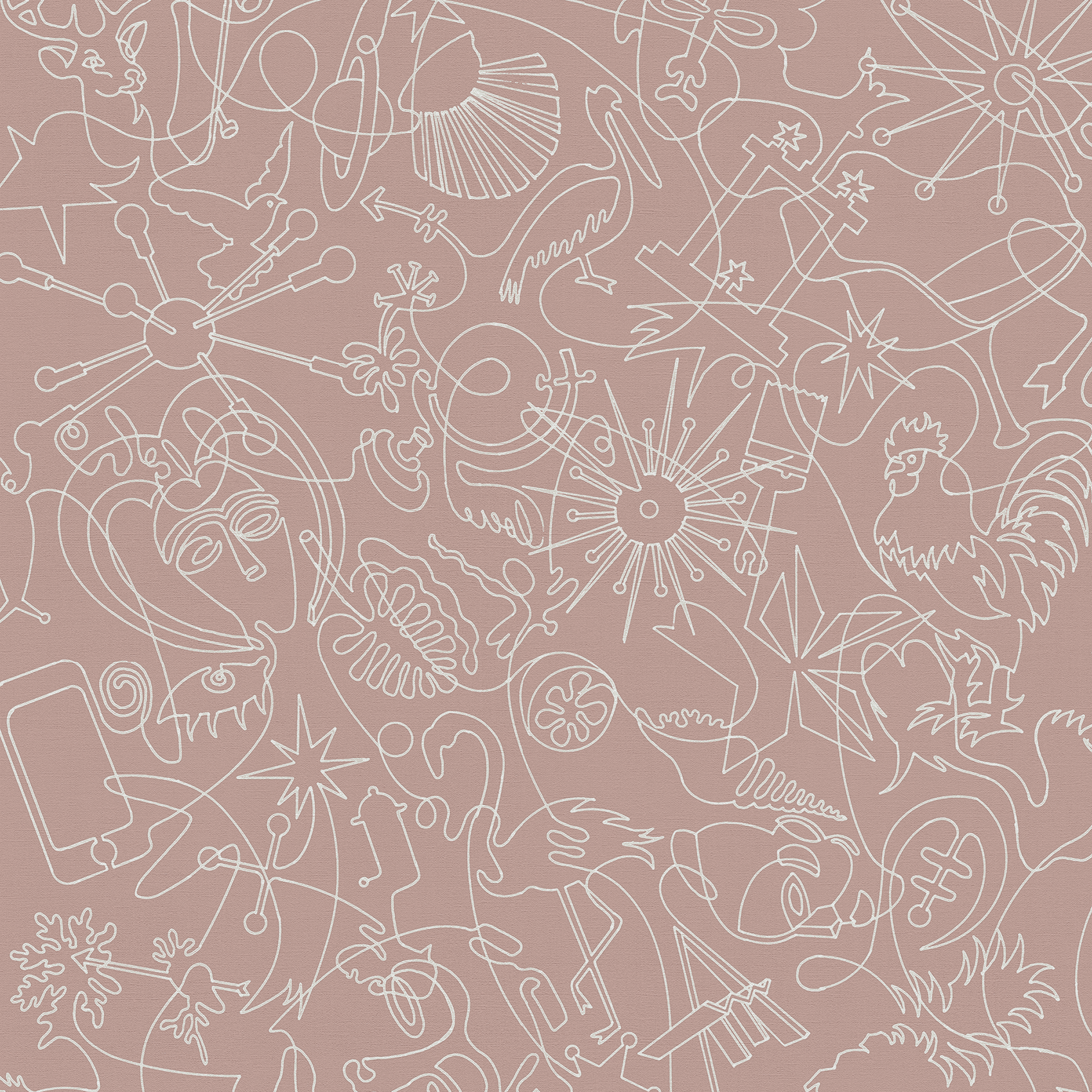 Tumbleweed Murals One-Line B Wallpaper