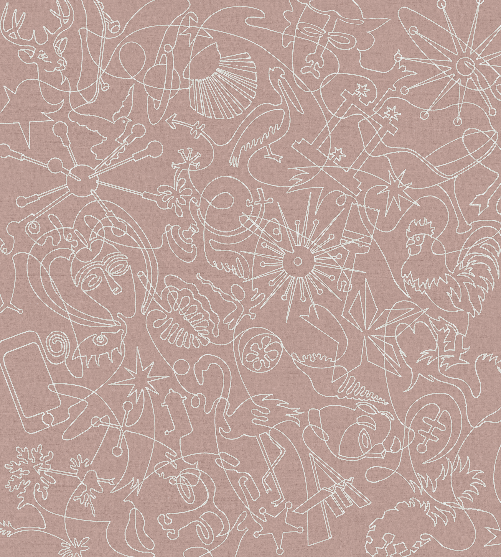 Tumbleweed Murals One-Line B Wallpaper