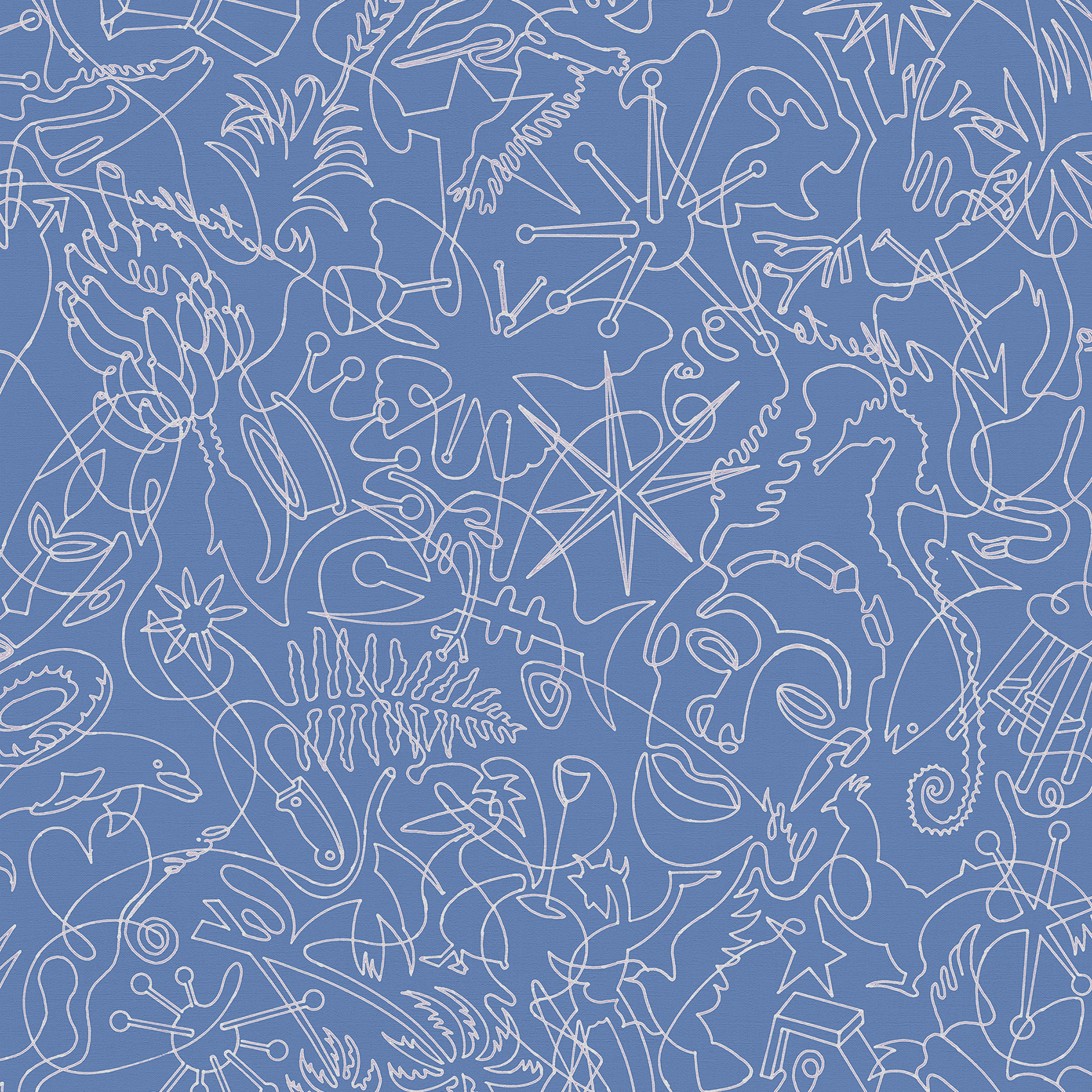 Aegean Sky Murals One-Line A Wallpaper