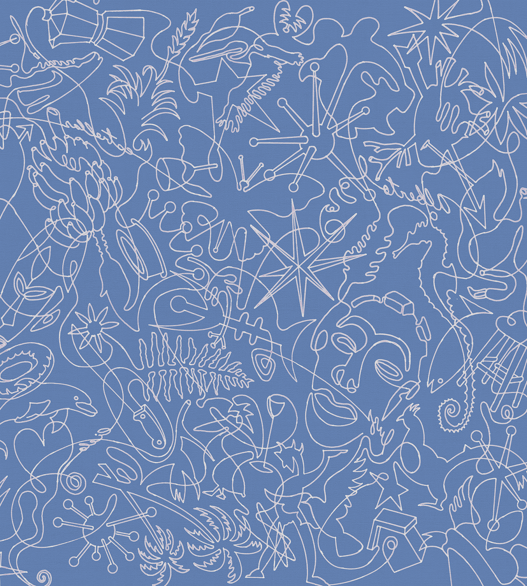 Aegean Sky Murals One-Line A Wallpaper