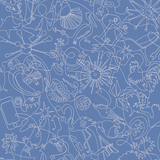 Aegean Sky Murals One-Line B Wallpaper