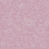 Rose Murals One-Line B Wallpaper