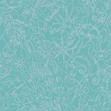 Seafoam Murals One-Line A Wallpaper
