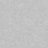 Silver Murals One-Line B Wallpaper