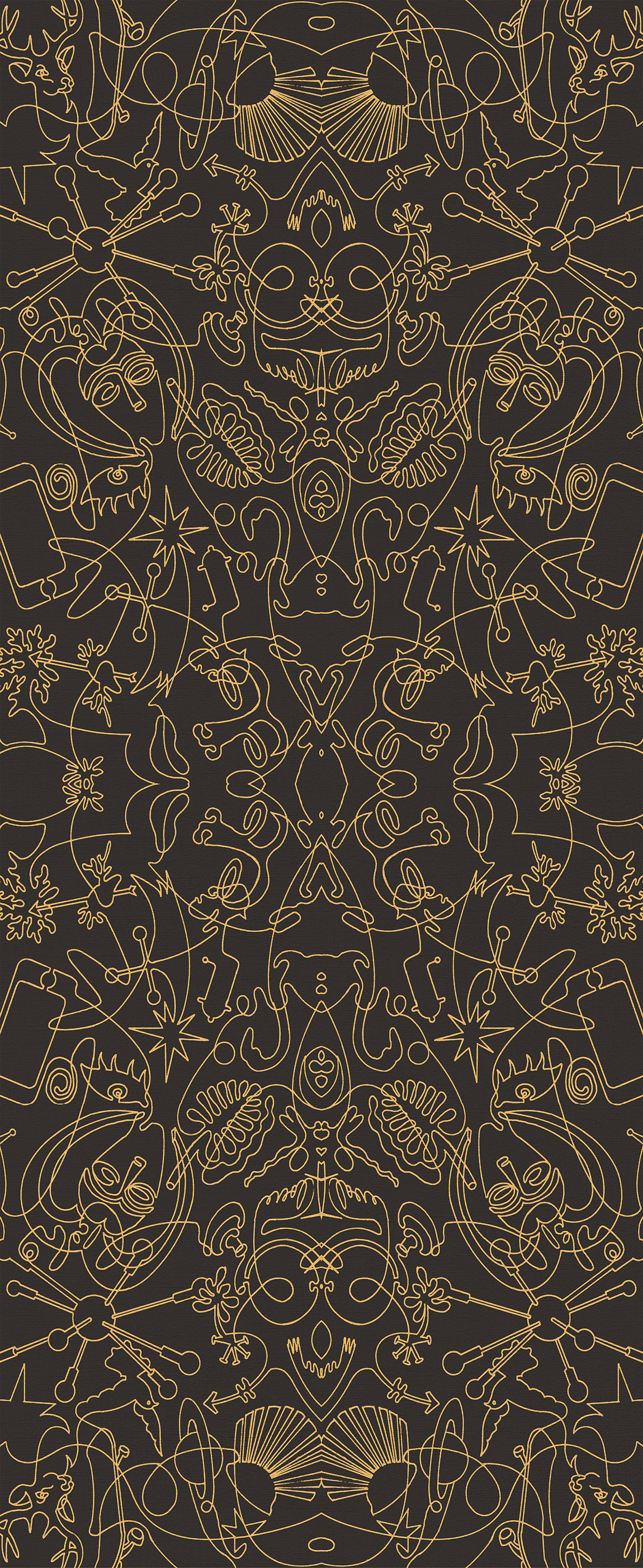 Royal One-Line B Wallpaper