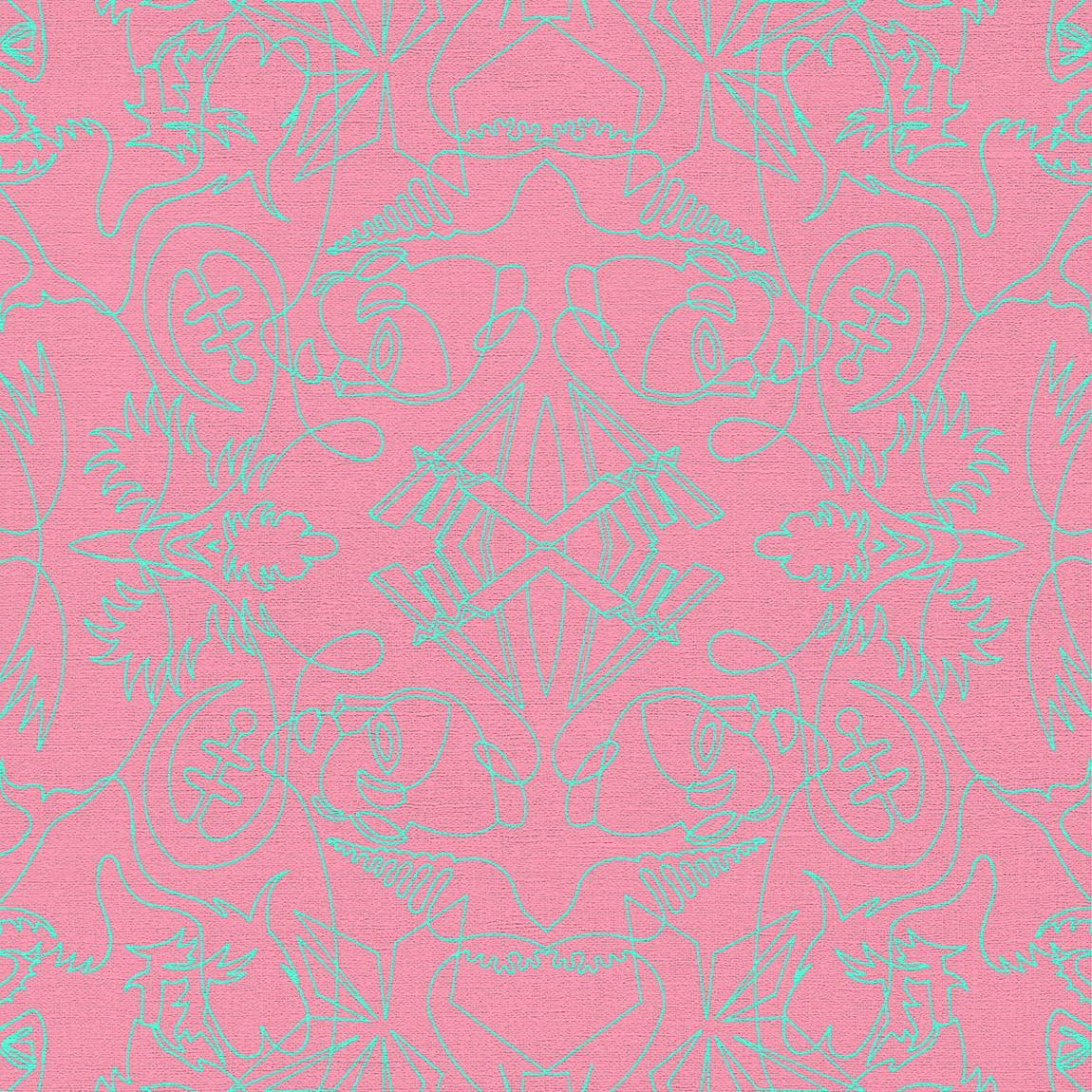 Blush One-Line A Wallpaper