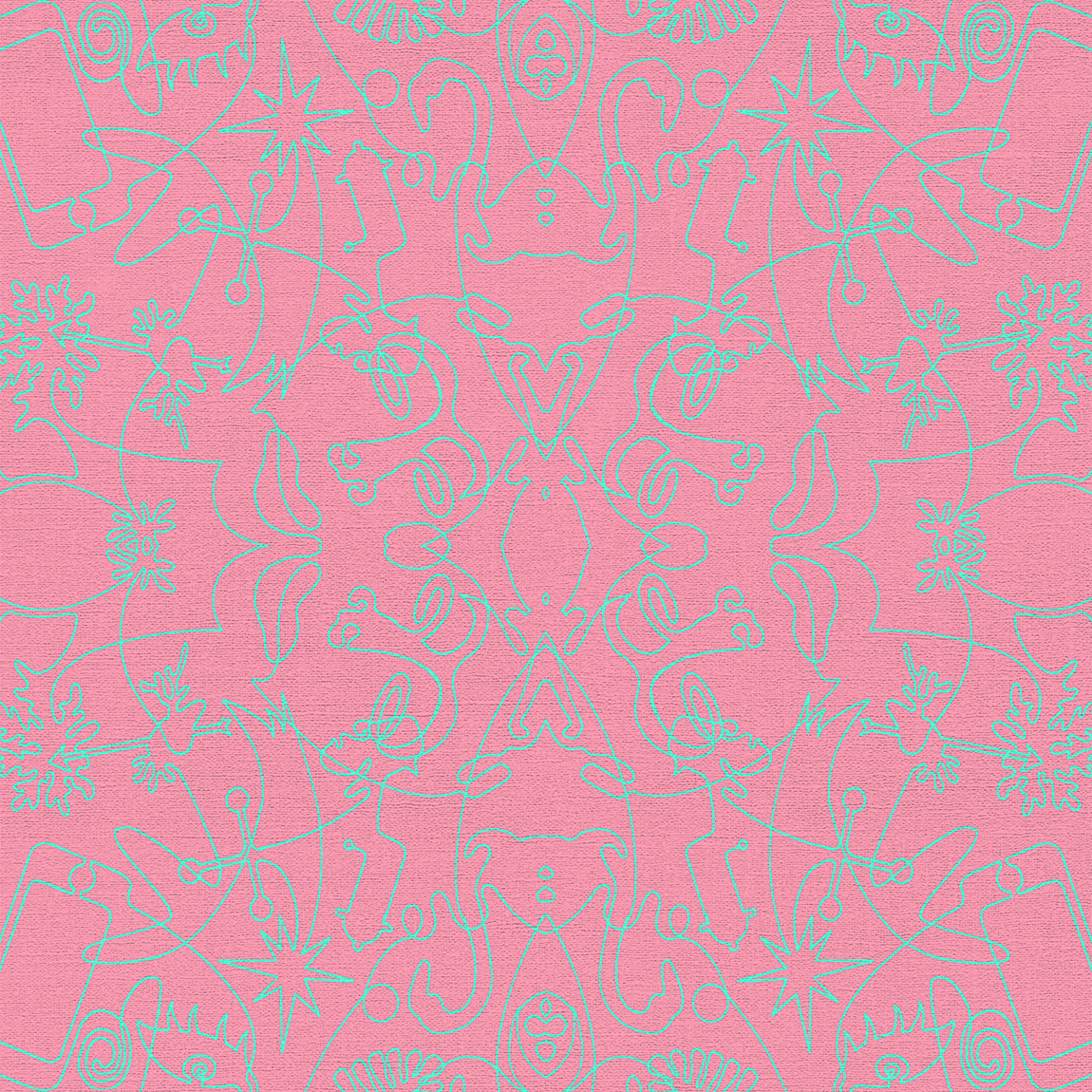 Blush One-Line B Wallpaper