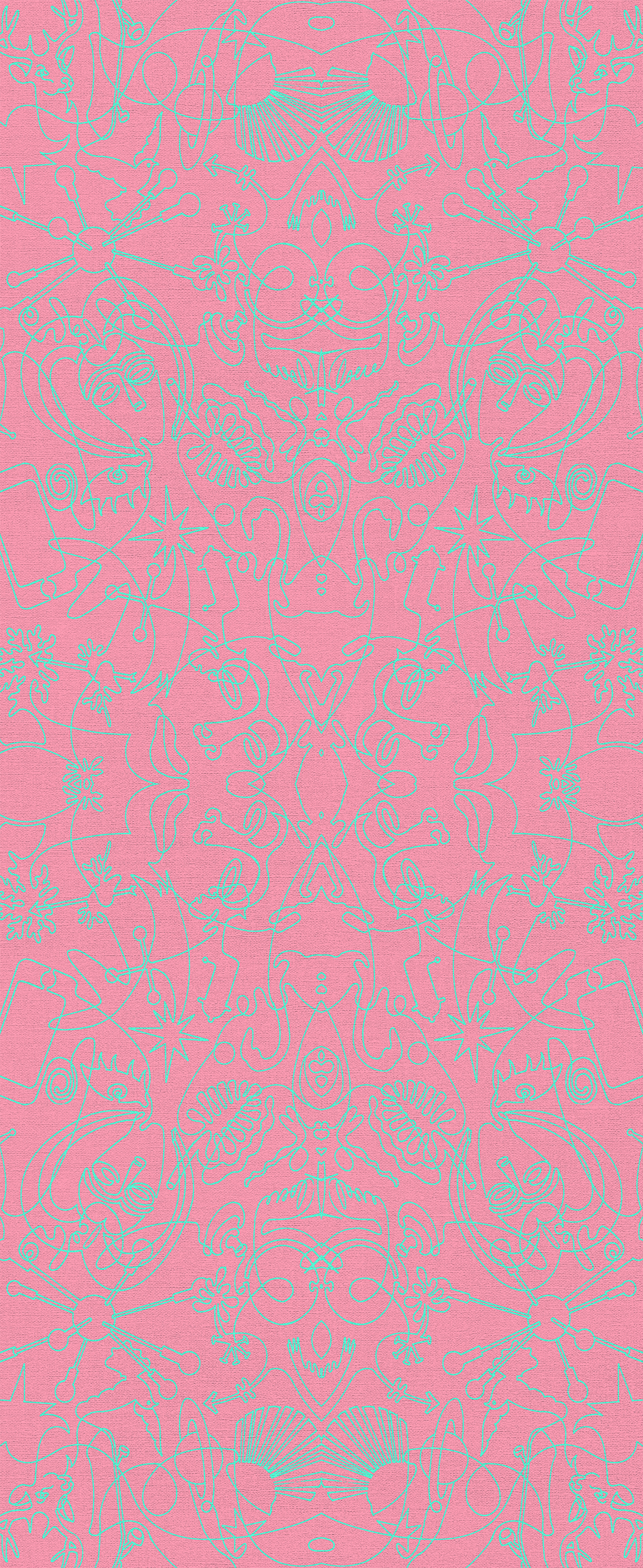 Blush One-Line B Wallpaper