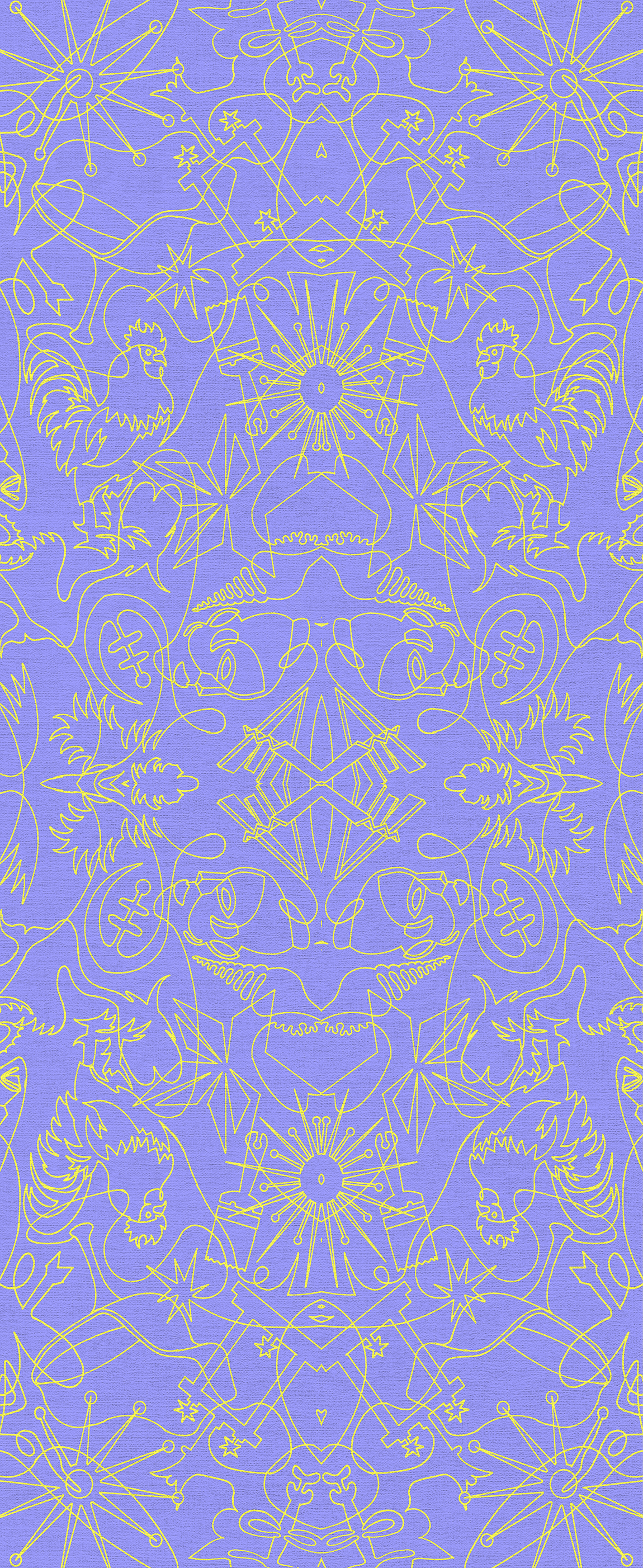 Lilac One-Line A Wallpaper