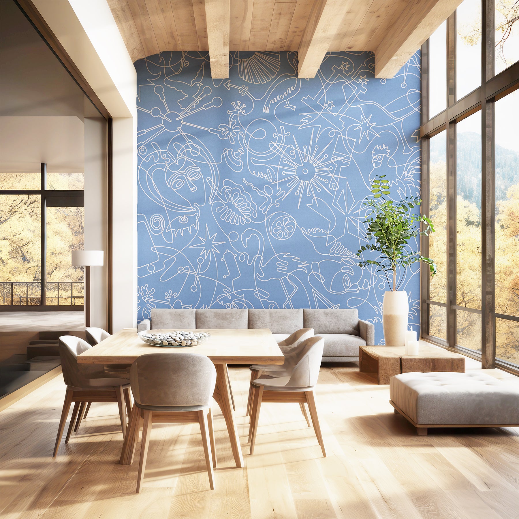 One-Line Mural B - CASAMONTE