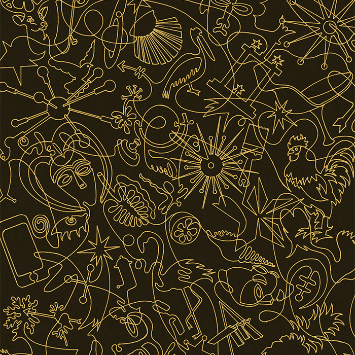 One-Line Murals - Gold - CASAMONTE