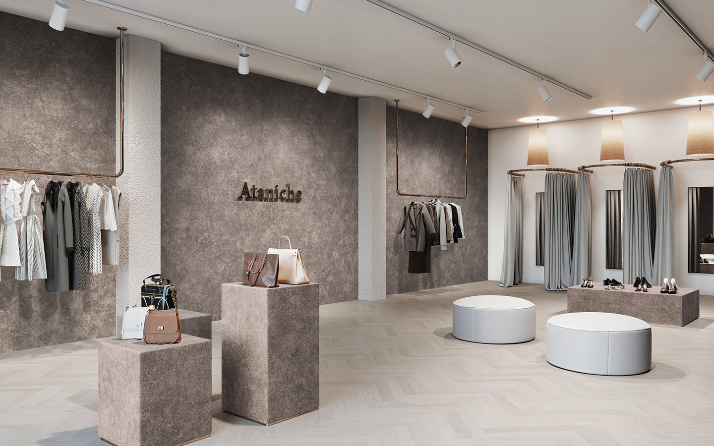 Concrete, Mortar & Stucco Wallcoverings: Minimalism With Movement