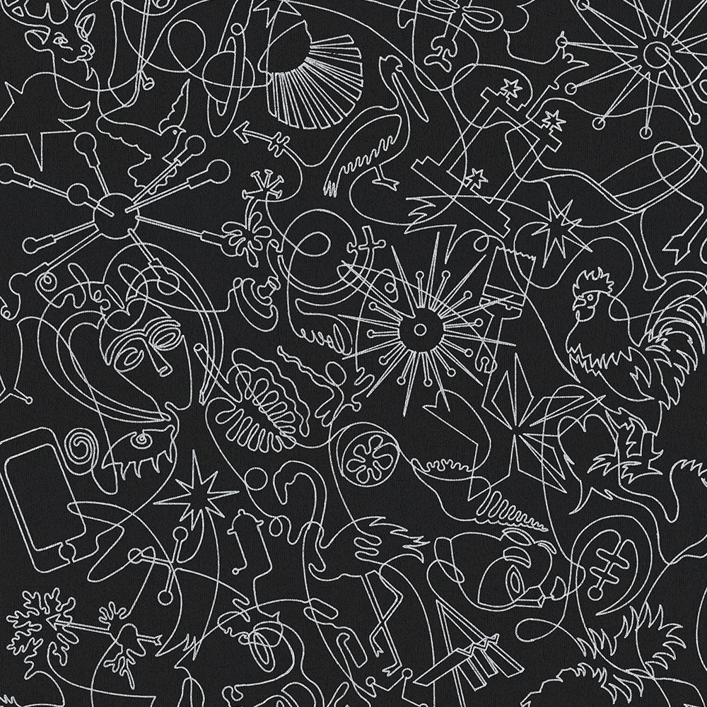 One-Line Murals - Glitter