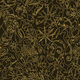 One-Line Murals - Gold